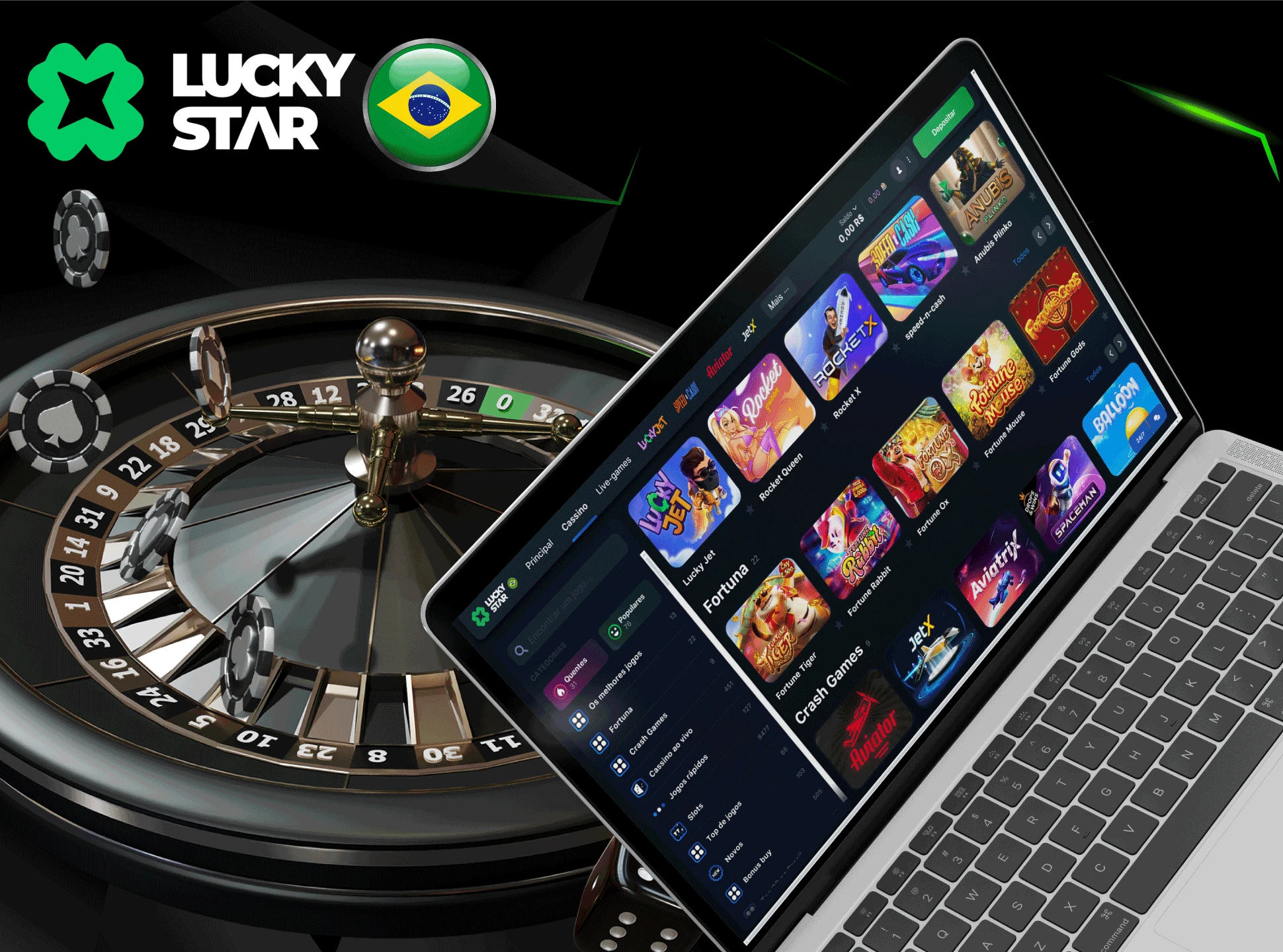 Variedade de jogos no casino online Lucky Star