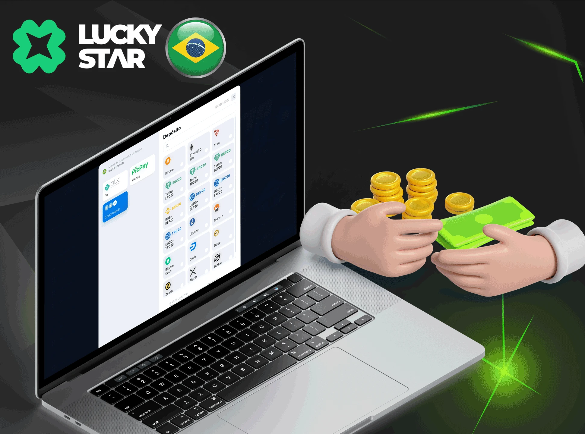 Métodos de pagamento disponíveis na plataforma online da casa de apostas